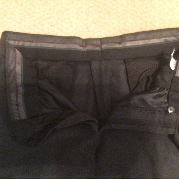 COSANI Mens, 100 % Wool, Size 38, Grey Dress Trousers - Picture 2 of 5